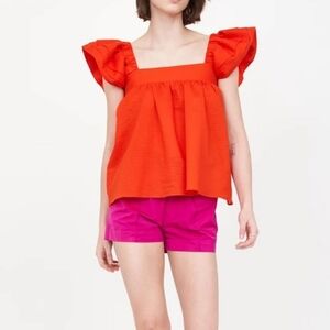 Inclan Studio Houston Deadstock/Retired Rare Reba Top Red Cotton XS/Small NWOT